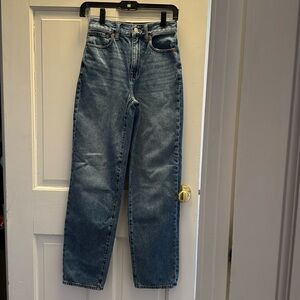 Madewell Baggy Straight Jeans size 23 denim pants